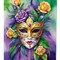 Edge Collections - 28" X 40" - Multicolor - Mask Mardi Gras Large Porch Decorative Bannerh - 1 Piece